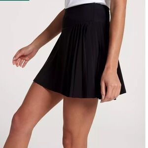 NWOT Calia by Carrie Underwood Black Mini Side Pleat Tennis Skort 14”